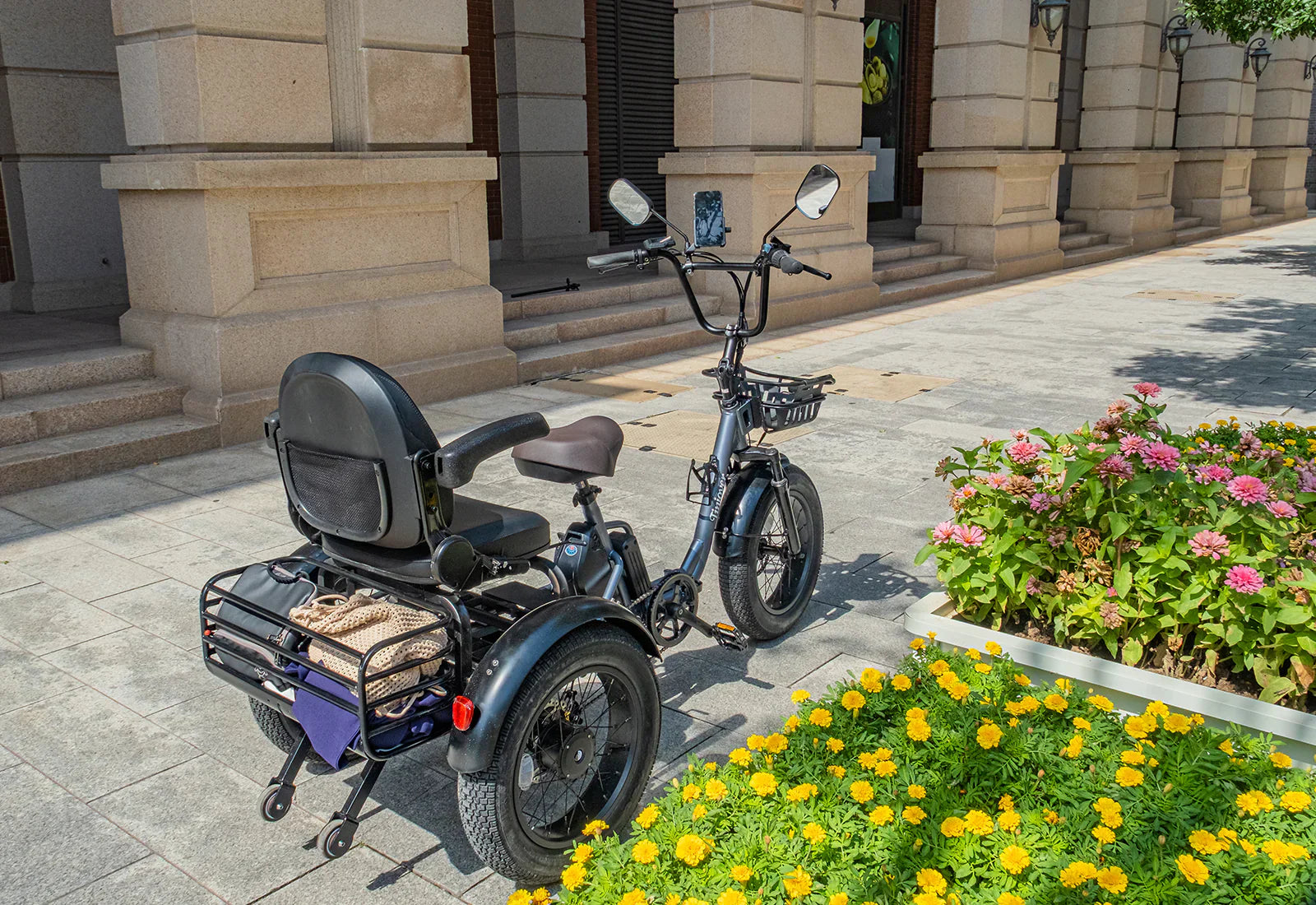 Tiniover creek folding electric trike for adults