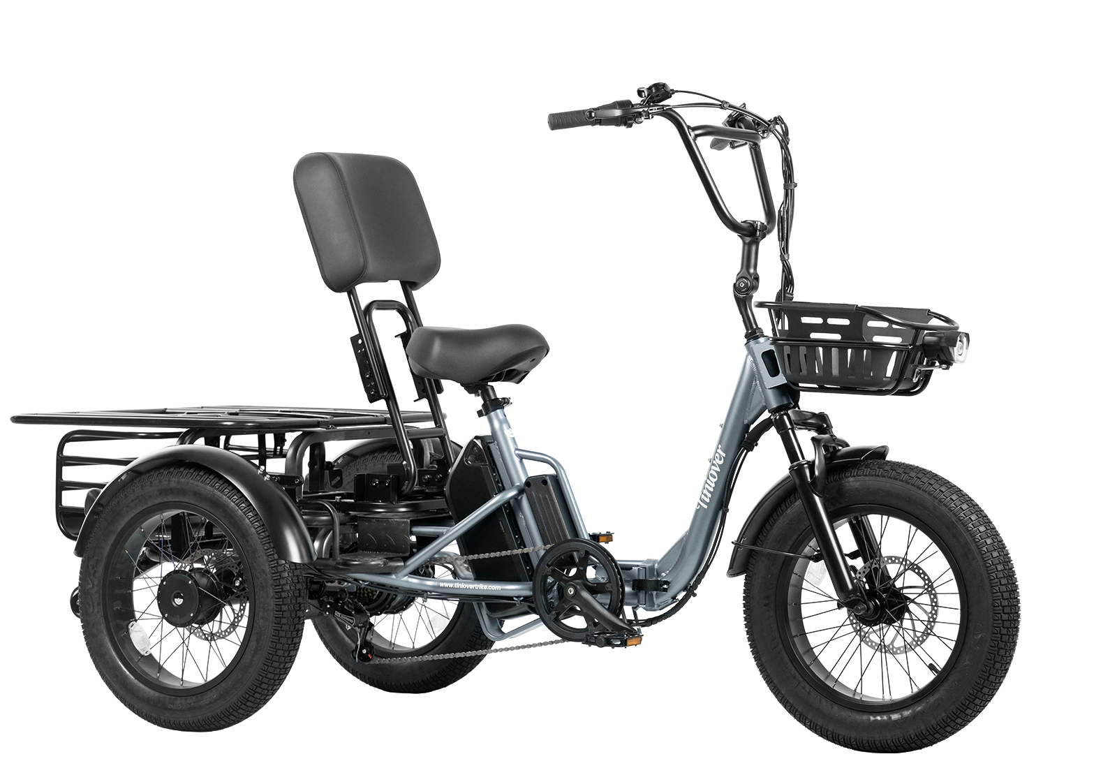 Creek Pro Passenger Electric Trike for 2 Adults/Seniors
