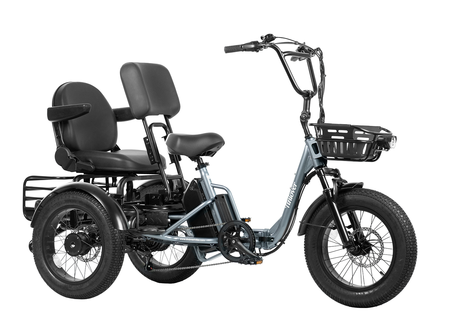 Creek Pro Passenger Electric Trike for 2 Adults/Seniors