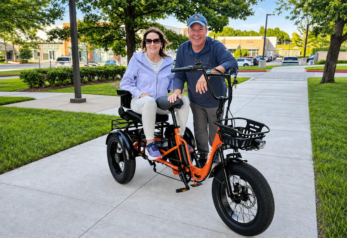 Creek Pro Electric Passenger Trike for 2 Adults/Seniors