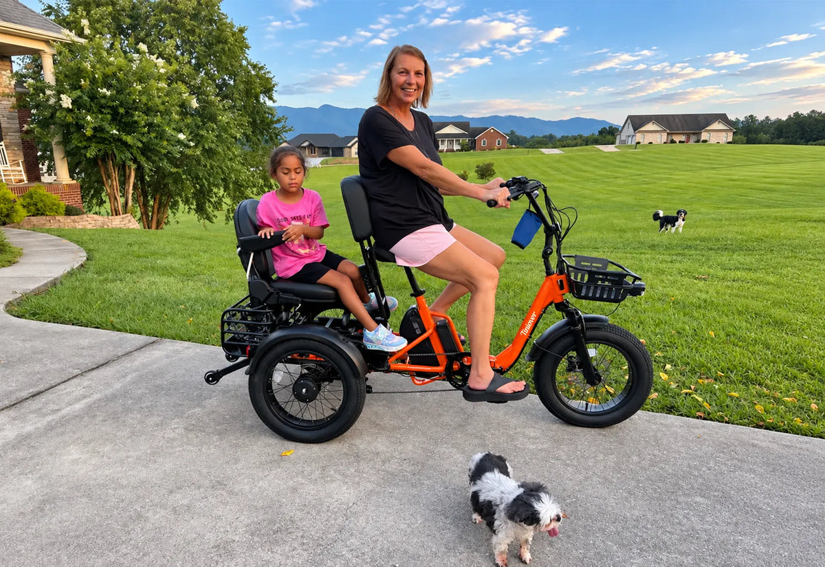 Creek Electric Passenger Trike for 2 Adults/Seniors